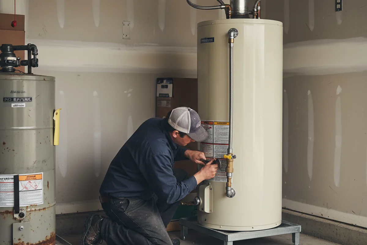 Water heater and shutoff valve replacement in Pinole